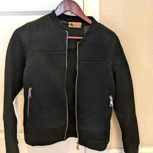 NWoT Katsumi scuba mesh bomber jacket